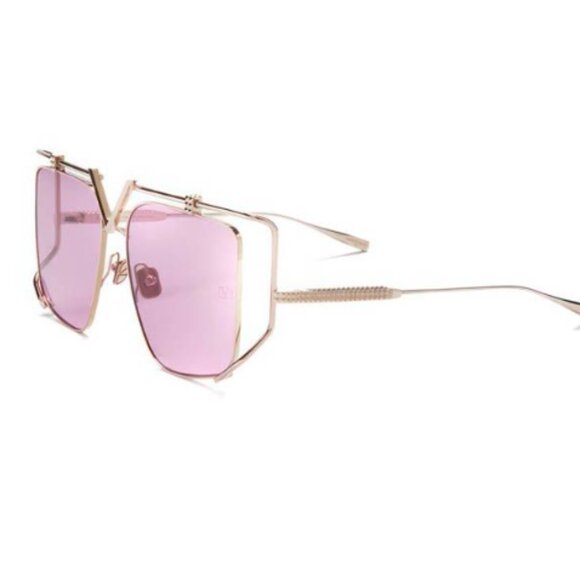 NEW VALENTINO V-LIGHT WOMEN GOLD PINK SUNGLASSES VALENTINO VLS-116C